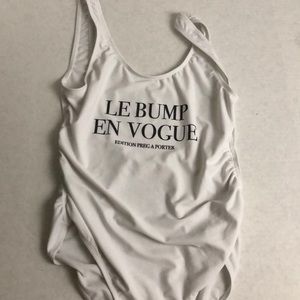 Maternity scoop back one piece